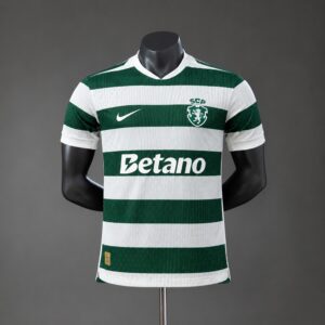 Sporting CP 26_27 Home Player Version Jersey – Replica Football Soccer Shirt – S