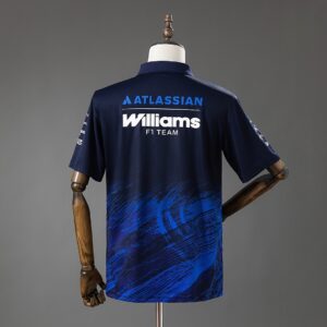 New Era Atlassian Williams F1 2026 Black And Blue Polo Shirt – Formula 1 Racing