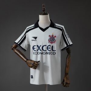 **Corinthians 1998 Home Retro Jersey – Replica Football Soccer Shirt – S–XXL**