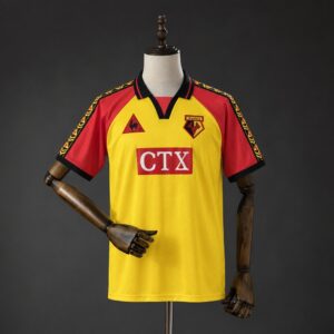 Watford 98_99 Home Retro Jersey – Replica Football Soccer Shirt – S–XXL