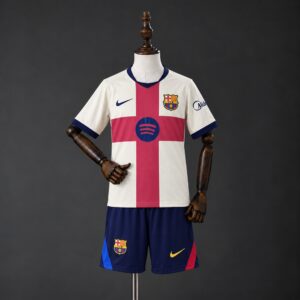 Barcelona 26_27 Fourth Away Kids Kit – Replica Football Soccer Kids Kit – Size 1