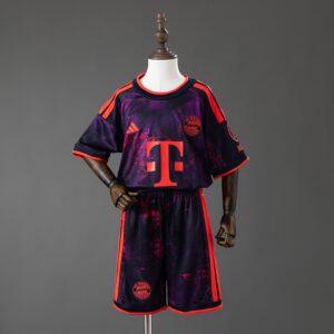 Bayern Munich 26_27 Third Away Kit Kids – Replica Football Soccer Kit – Size 16–