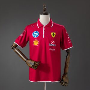 PUMA Scuderia Ferrari F1 2025 Red Polo Shirt – Formula 1 Racing Apparel – S–4XL