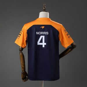 McLaren F1 Team 2025 Black And Orange T-shirt – Formula 1 Racing Apparel