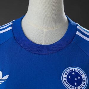 **Cruzeiro 26_27 Women's Adidas Originals Blue T-shirt – Replica Football Soccer