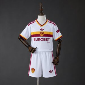 **Roma 26_27 Away Kids Kit – Replica Football Soccer Shirt – Size 16–30**