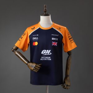 McLaren F1 Team 2025 Black And Orange T-shirt – Formula 1 Racing Apparel
