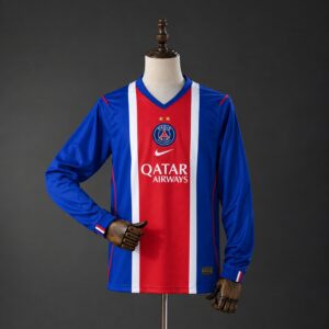 PSG 26_27 Home Long Sleeve Jersey – Replica Football Soccer Shirt – S–4XL