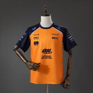 Castore McLaren F1 Orange And Black T-shirt – Formula 1 Racing Apparel – S–4XL