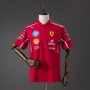 PUMA Scuderia Ferrari F1 2025 Red Polo Shirt – Formula 1 Racing Apparel – S–4XL