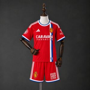 Real Zaragoza 26_27 Away Kids Kit – Replica Football Soccer Shirt – Size 16–28