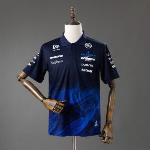New Era Atlassian Williams F1 2026 Black And Blue Polo Shirt – Formula 1 Racing